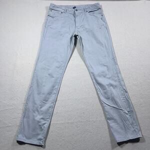 Johnnie-O Pants Men 34x34 Cloudbreak Blue Stretch Slim‎ Fit Casual Pants